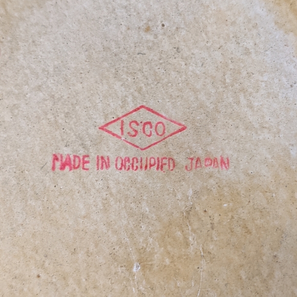 Vtg Occupied Japan Paper Mache Floral Coaster Set - Picture 2 of 5